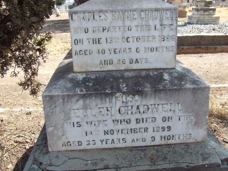 CHADWELL Charles Bayne -1898 & Ellen -1899