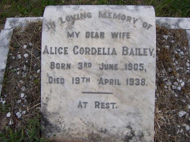 BAILEY Alice Cordelia 1905-1938