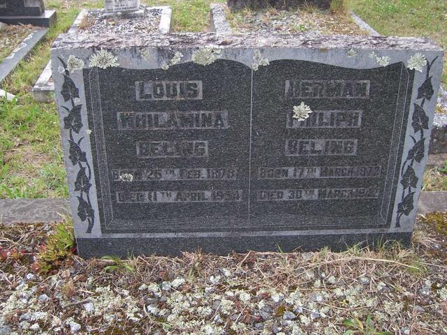 BELING Herman Philiph 1873-1942 & Louis Whilamina 1878-1954