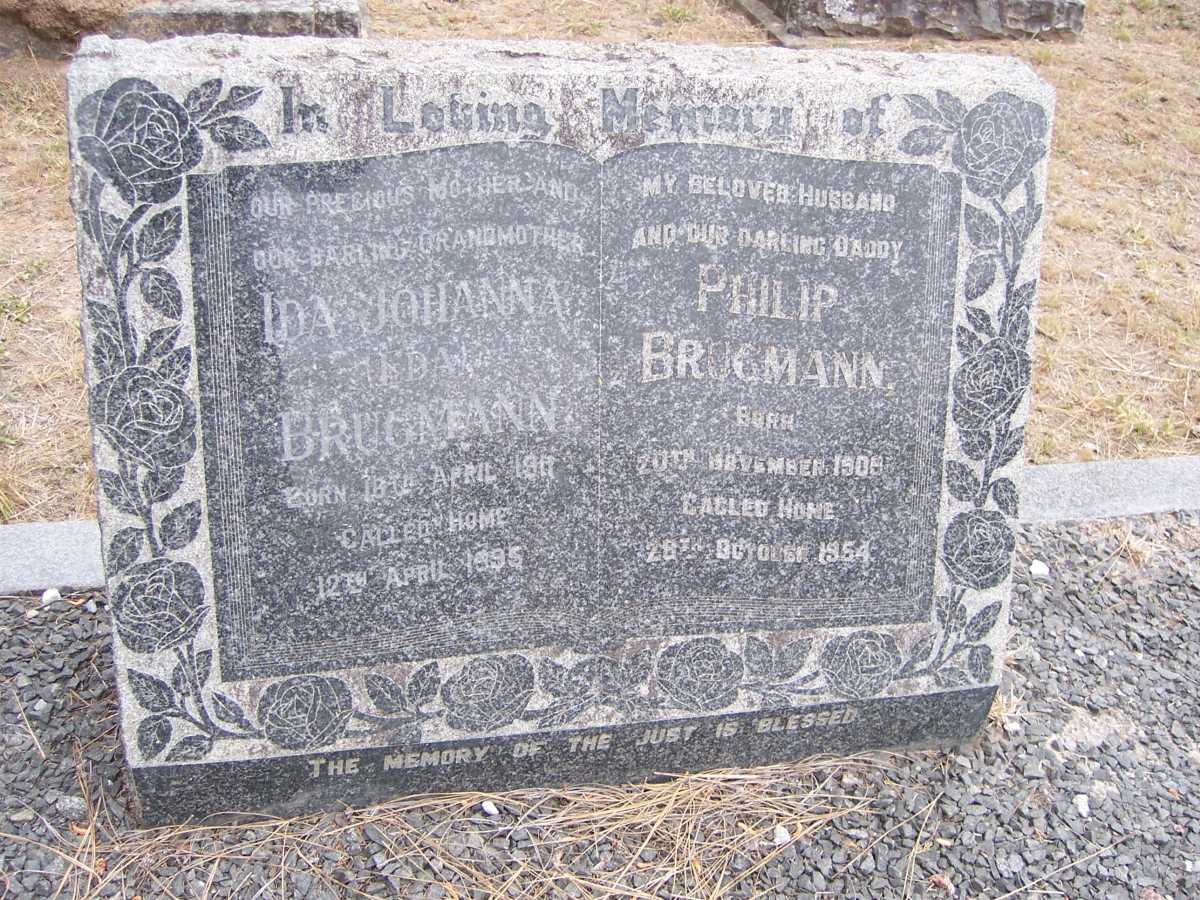 BRUGMANN Philip 1909-1954 & Ida Johanna 1911-1995
