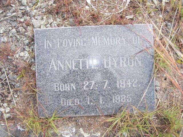 BYRON Annette 1942-1985