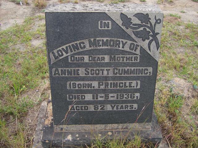 CUMMING Annie Scott nee PRINGLE -1936