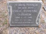 DURRHEIM Emilie Ernistine 1888-1964