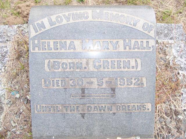 HALL Helena Mary nee GREEN -1952