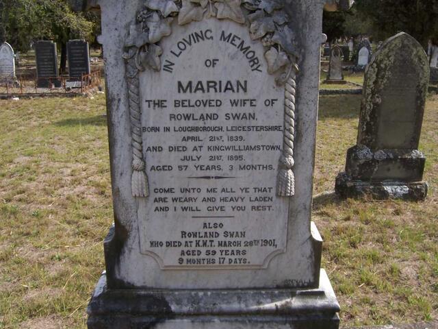 SWAN Rowland -1901 & Marian 1839-1895