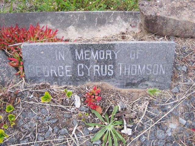 THOMSON George Cyrus -1932