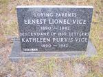 VICE Ernest Lionel 1890-1942 & Kathleen Purvis 1890-1982