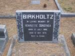BIRKHOLTZ Henriette Dorothea 1896-1978