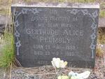 PLUMBLY Gertrude Alice 1899-1963