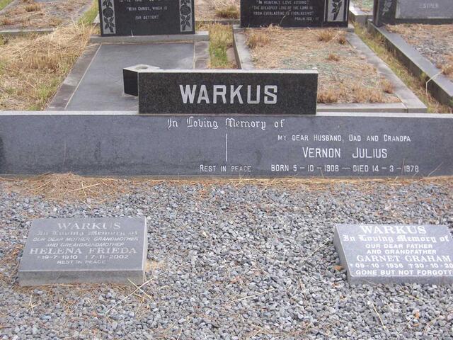 WARKUS Vernon Julius 1908-1978 :: WARKUS Helena Frieda 1910-2002 :: WARKUS Garnet Graham 1936-20??
