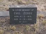 ZERBE Emil 1878-1938