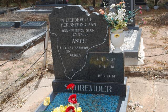 SCHREUDER Andre 1959-1981