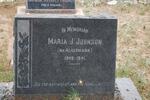 JOHNSON Maria J. nee ACKERMANN 1849-1941