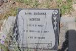 VENTER Anna Susanna nee V.D. WALT 1884-1947