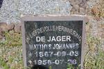 JAGER Matthys Johannes, de 1867-1956
