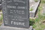 FOURIE Hermanus Johannes 1910-1957