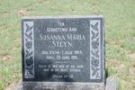 STEYN Susanna Maria 1894-1961