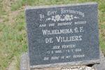 VILLIERS Wilhelmina C.F., de nee VENTER 1882-1959