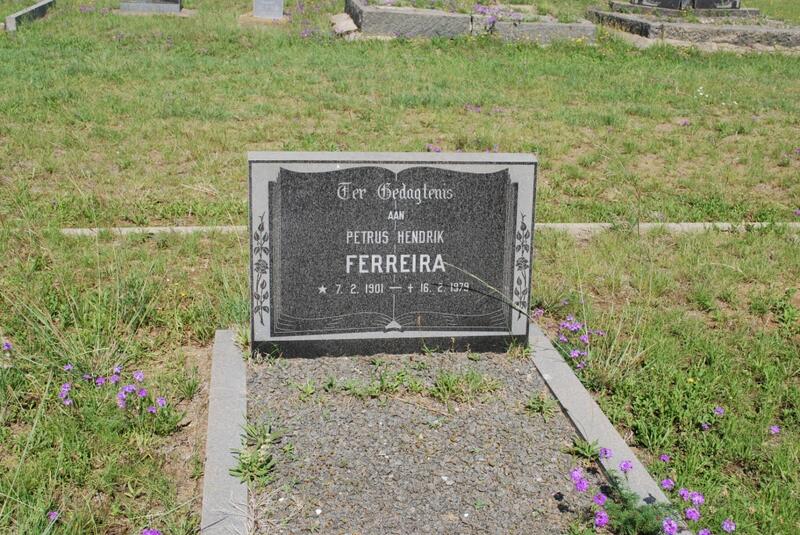 FERREIRA Petrus Hendrik 1901-1979