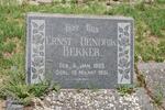 BEKKER Ernst Hendrik 1869-1951
