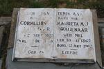WAGENAAR Cornelius J. 1852-1940 & Margieta M.J. NEL 1862-1902