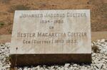 COETZER Johannes Jacobus 1834-1895 & Hester Magaretha COETSEE 1843-1935