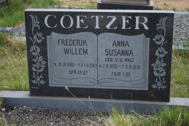 COETZER Frederik Willem 1886-1943 & Anna Susanna V.D. WALT 1890-1979