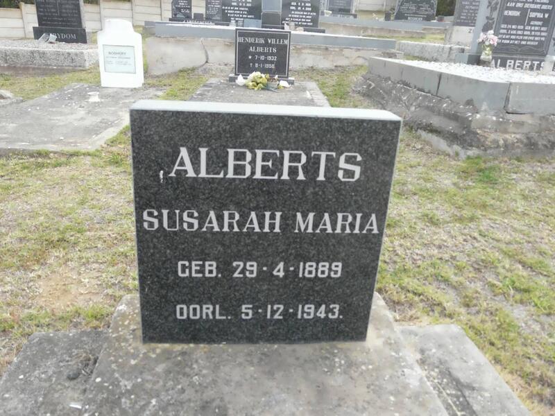 ALBERTS Susarah Maria 1889-1943