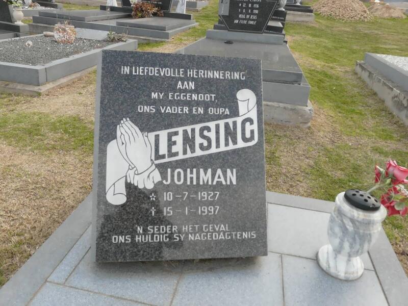 LENSING Johman 1927-1997
