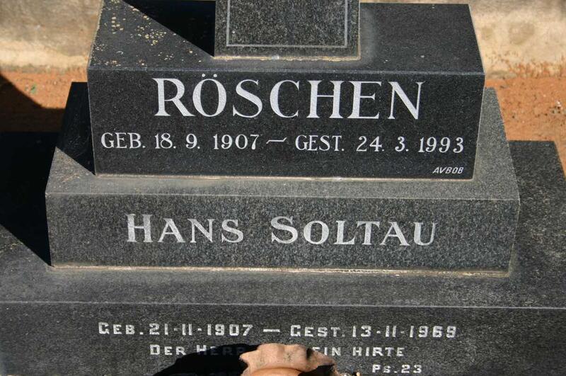 RÖSCHEN Hans Soltau 1907-1993