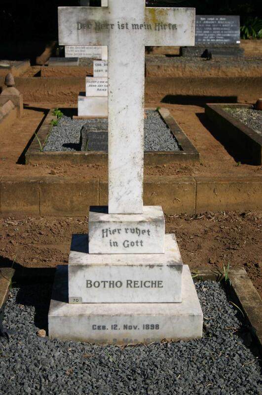 REICHE Botho 1898-193?