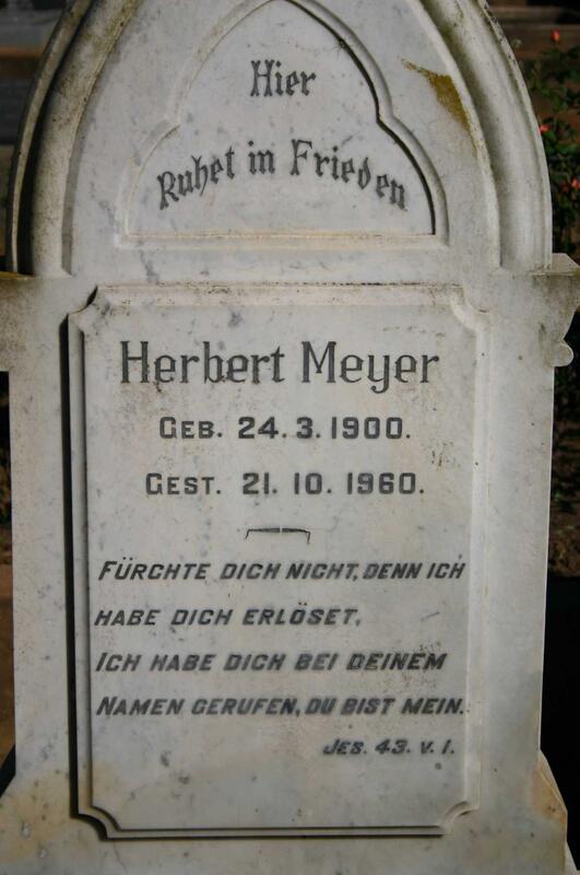MEYER Herbert 1900-1960