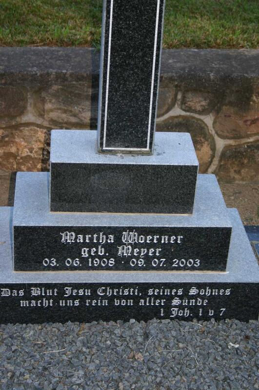 WOERNER Martha nee MEYER 1908-2003