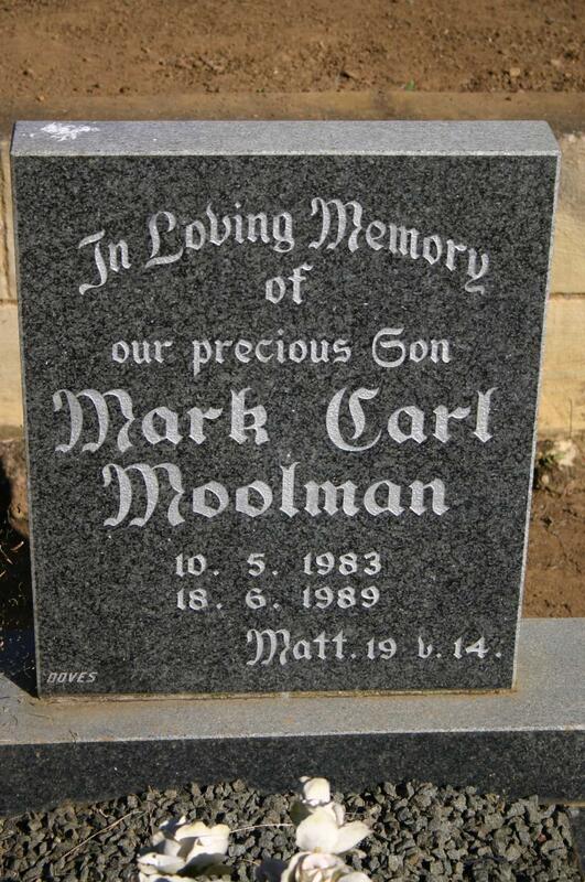 MOOLMAN Mark Carl 1983-1989