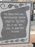 RETIEF Grieta 1887-1955