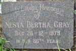GRAY Nesta Bertha -1979