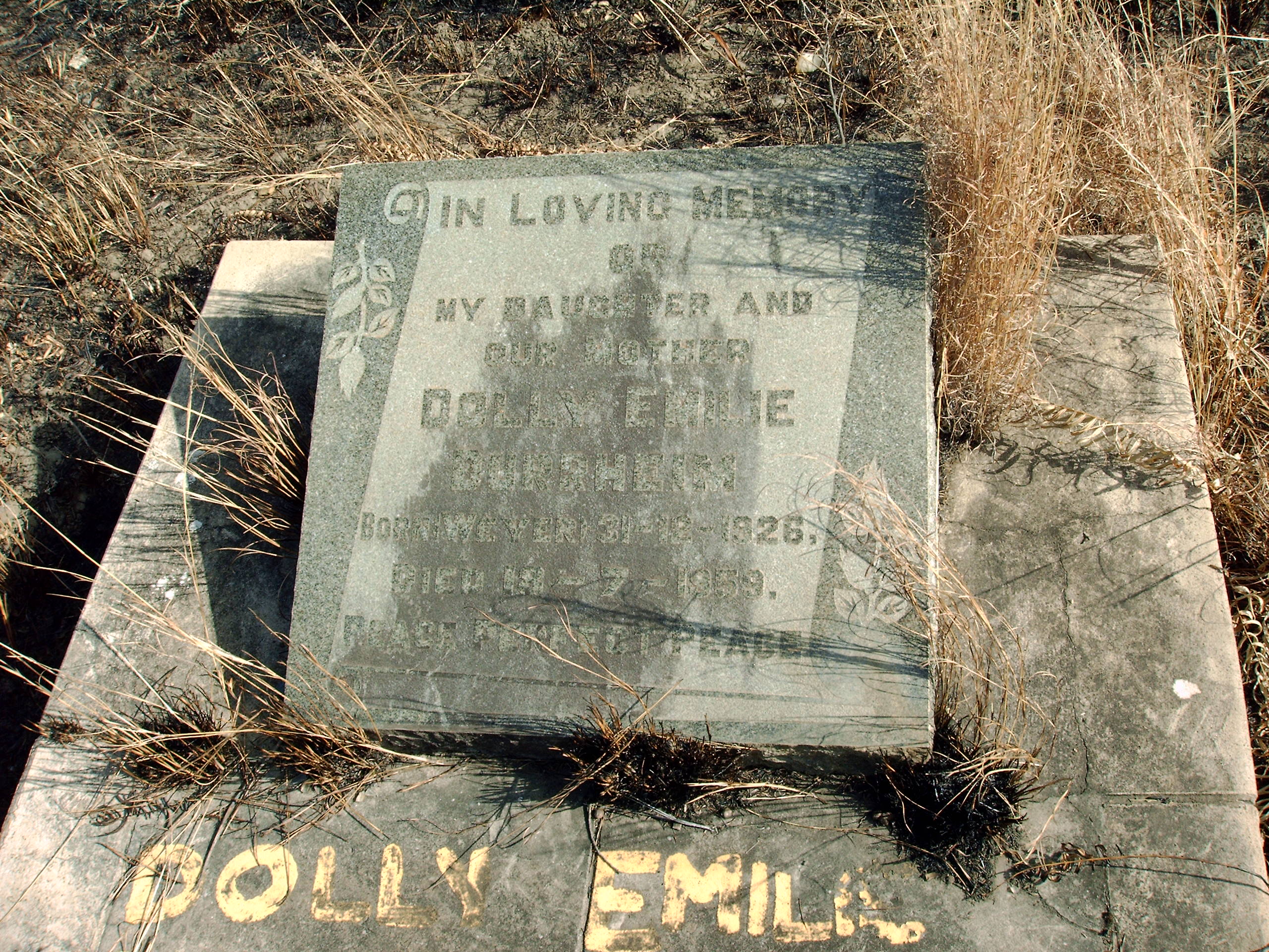 DURRHEIM Dolly Emilie 1926-1959