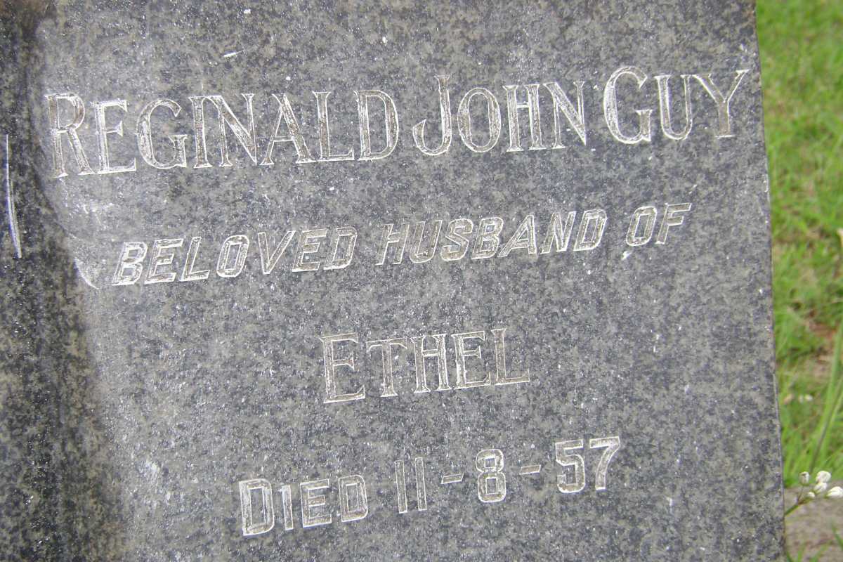 GUY Reginald John  -1957