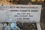 VISSER Johanna Elizabeth 1930-1940