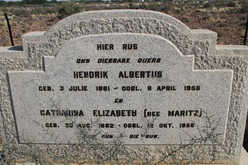 STEYN Hendrik Albertus 1881-1956 & Catharina Elizabeth MARITZ 1882-1956