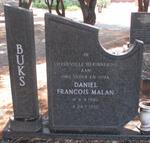 MALAN Daniel Francois 1920-1992 & Susanna Elizabeth LATEGAN 1927-1989