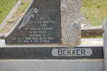 BEKKER Hendrik S. 1908-1964 & Maria P. SCHOONBEE 1910-1972
