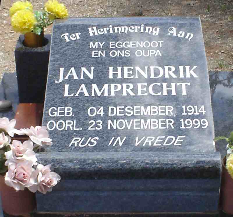 LAMPRECHT Jan Hendrik 1914-1999