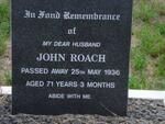 ROACH John  -1936
