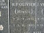 OLIVIER H.F. 1930-1980