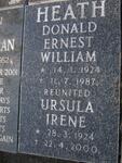 HEATH Donald Ernest William 1924-1987 & Ursula Irene 1924-2000
