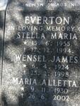 EVERTON Wensel James 1924-1998 & Maria Aletta 1930-2002 :: EVERTON Stella Maria 1955-1994