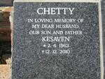 CHETTY Kesaven 1963-2010