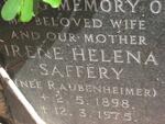 SAFFERY Irene Helena nee RAUBENHEIMER 1898-1975