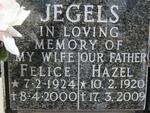 JEGELS Hazel 1920-2009 & Felice 1924-2000